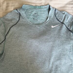 Nike Dri-FIT Heathered Green workout Shirt